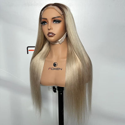5×5 Lace Closure Wig 26 Inch Natural Straight Custom Color