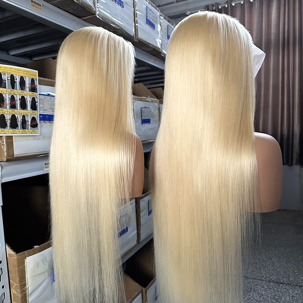 Wholesale 613 Straight Human Hair Wig 13x4 Lace Front