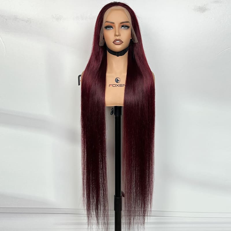 wholesale 13x5 lace front wigs 99j long straight