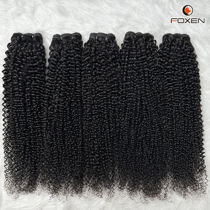 3pcs Afro Kinky Curly Human Hair Bundles + 4x4 Lace Closure Factory Wholesale