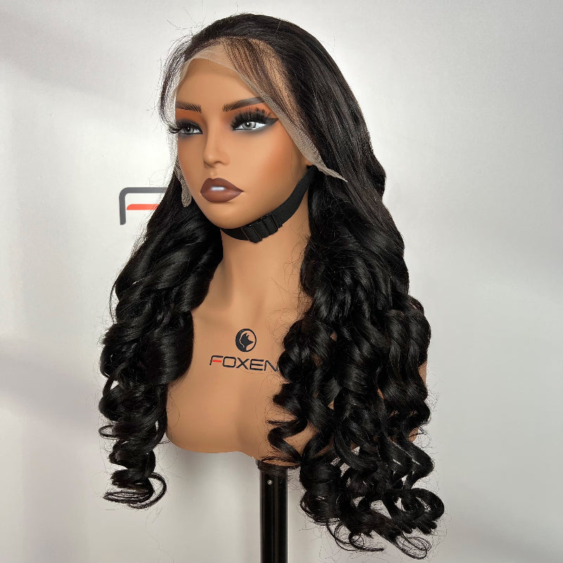 Elastic bouncy curly wig