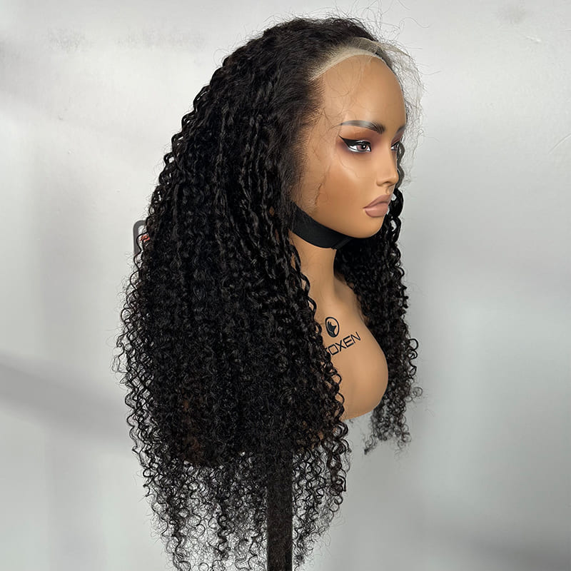 Bulk 13*6 HD Lace Frontal Natural Black Pixie Curly – Black Hair Wigs for Beauty Supply