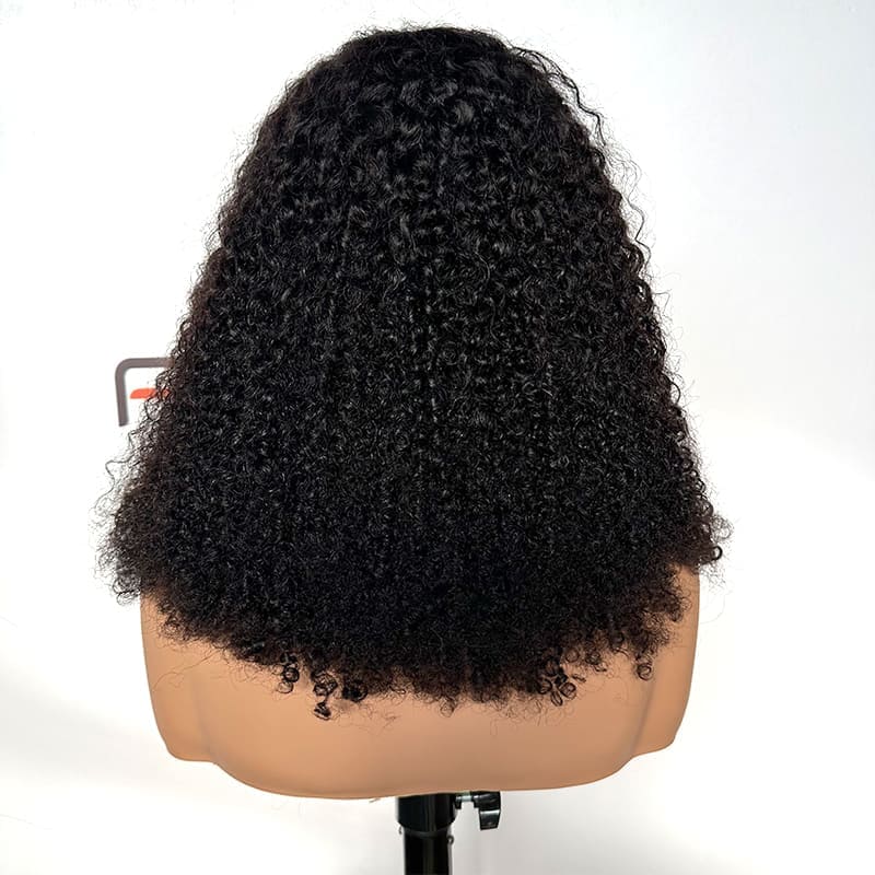 Luxury 200% density human hair curly wigs for professional use