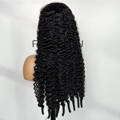 Foxen natural black Burmese curly wigs bulk order tutorial