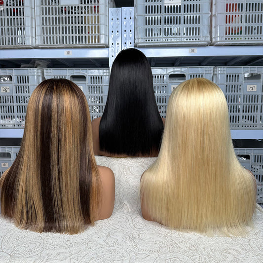 13x4 One-Piece Bob Lace Front Wig Clearance Mixed Wholesale