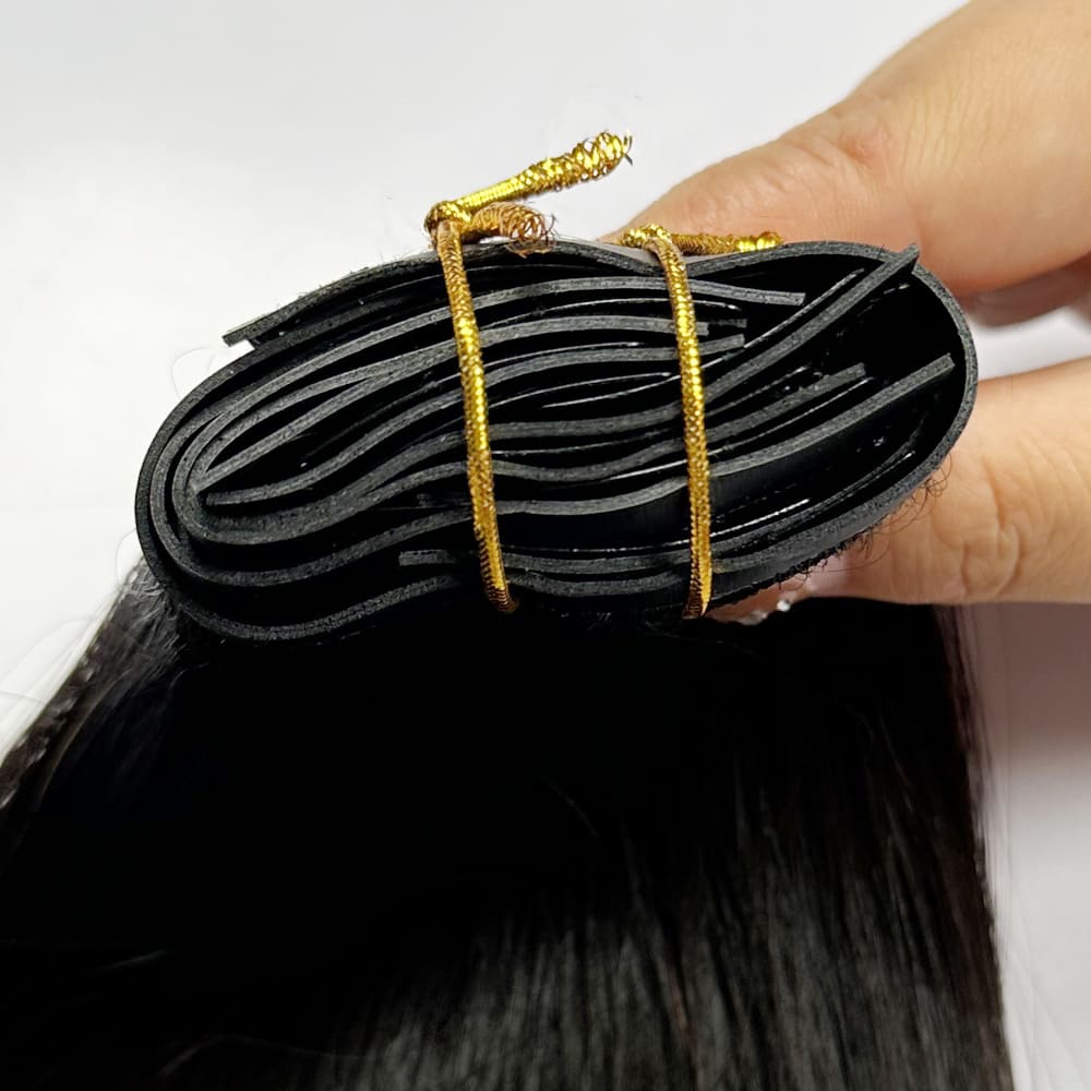 Bulk clip in human hair