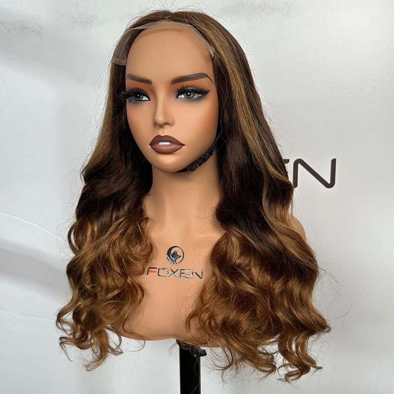 Custom colored curly wigs 22 inch real human hair