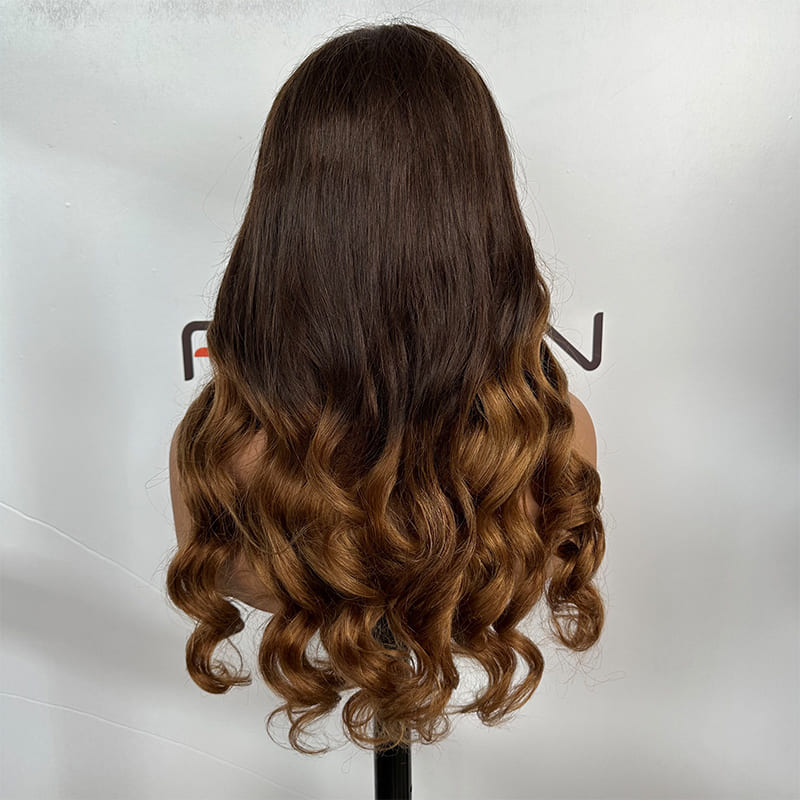 Buy 22 inch custom highlight curly 6x6 HD lace wig