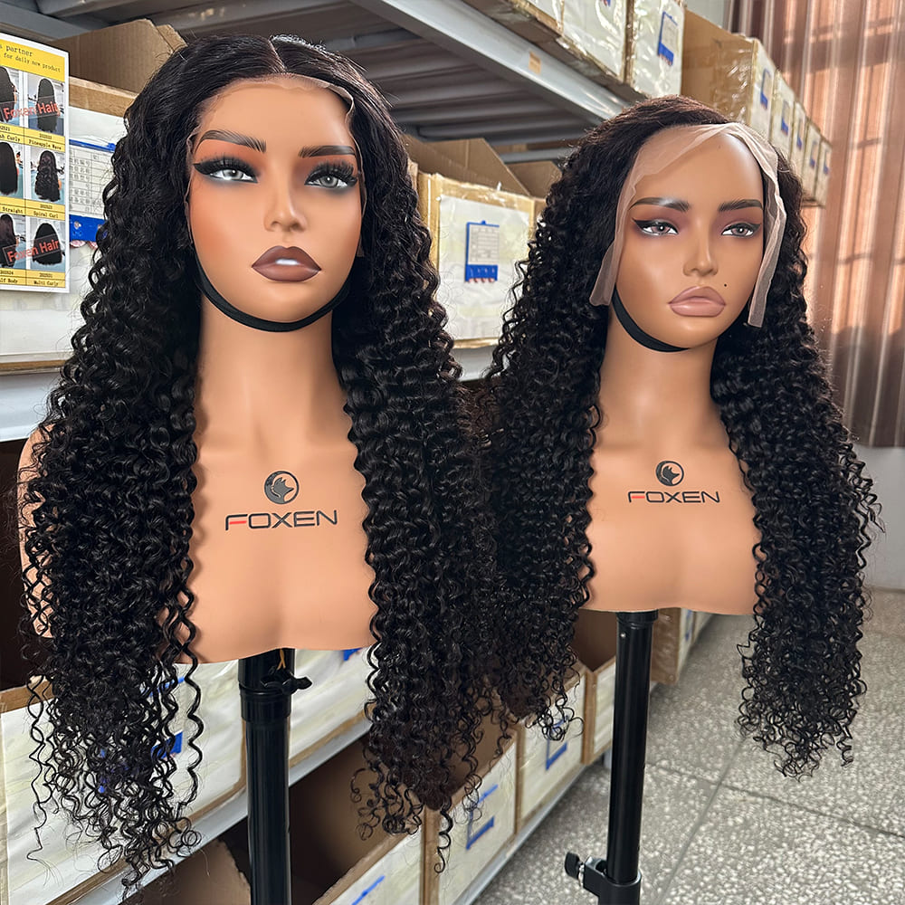 Wholesale remy human hair natural color pineapple curl bundles