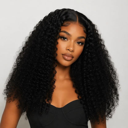 Invisible 5x5 HD Transparent Lace Glueless Wig | 20 Inch 200% Density Kinky Curly | Ready-to-Wear Factory Direct