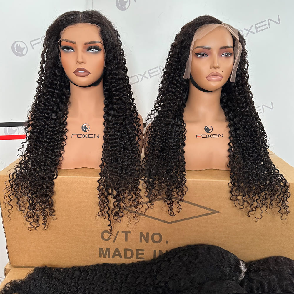 Foxen Hair Pineapple Curly Human Hair Wig Wholesale Supplier