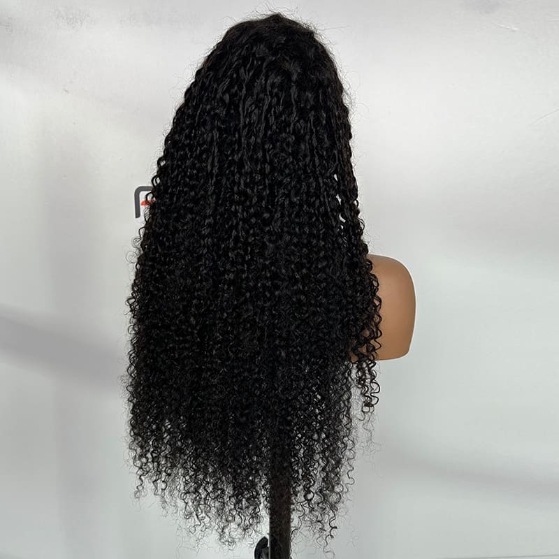 Wholesale 13*6 HD Lace Frontal Pixie Curly Wigs – Natural Black for Black Women Bulk