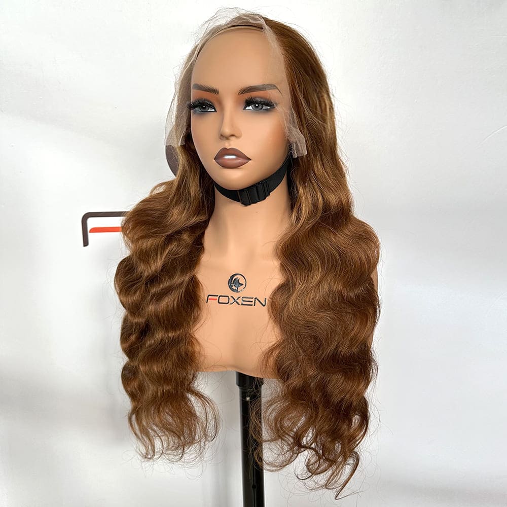 wholesale custom brown body wave wig production service