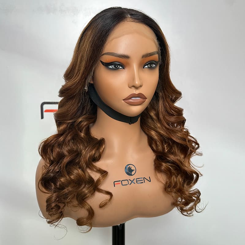 Full and thick 180% density wig