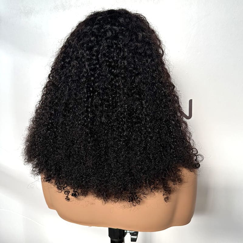 Glueless 13x5 multi curly lace front wig human hair