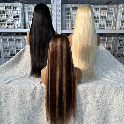 High quality straight human hair wigs clearance cheap