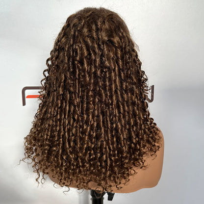 wholesale custom dark brown curly wig collection