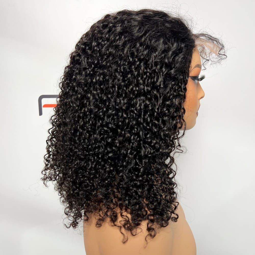 natural black curly pixie cut wig