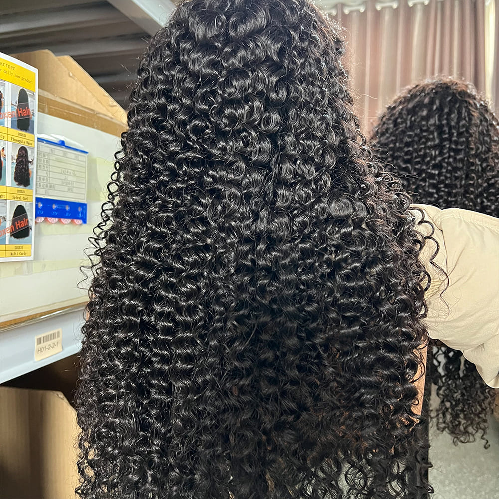 Private label Spanish curly hair wigs manufacturer