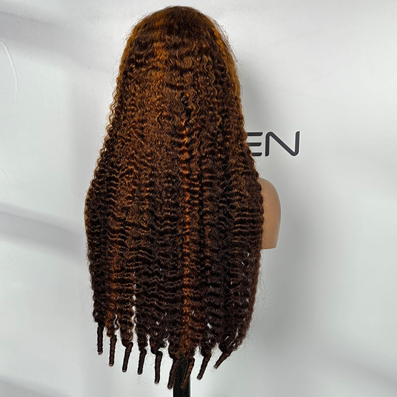 P4/350 Burmese Curly lace front wigs wholesale bulk free sample Foxen
