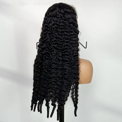Wholesale natural black Burmese curly wigs for salon suppliers