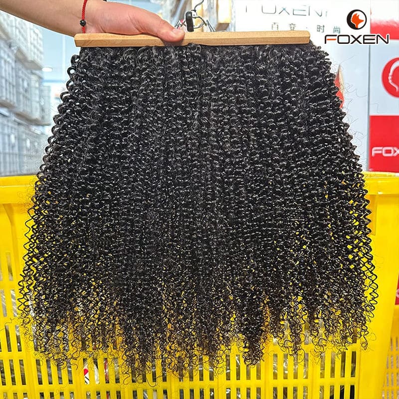 Factory Direct Bulk Afro Kinky Curly Human Hair Bundles Wholesale