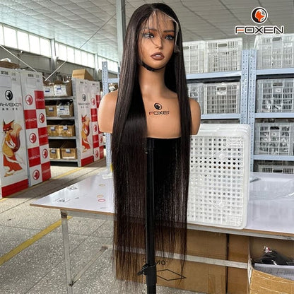 12A Remy 40 Inches Natural Black Straight Wigs Factory Bulk