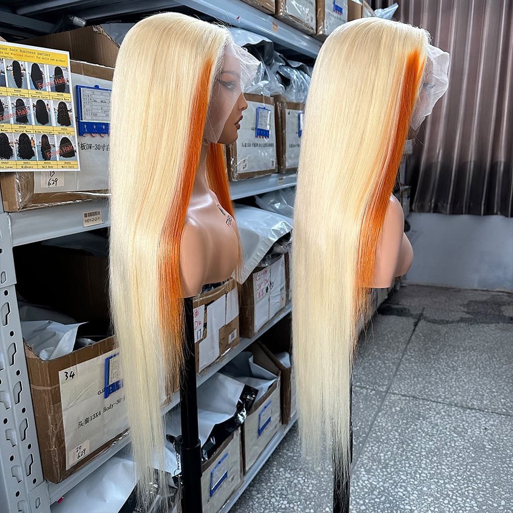 glueless ombre color 13x4 lace front wigs