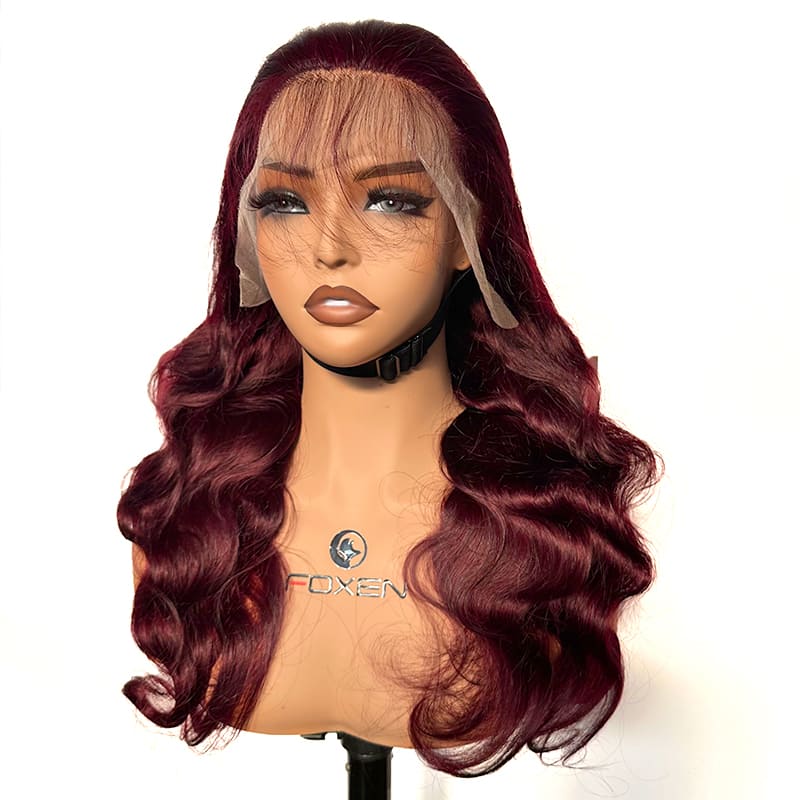 #99j color human hair wig 200 density