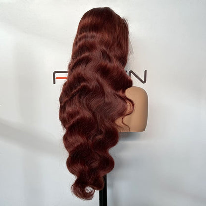 custom red brown lace wigs for private label brands