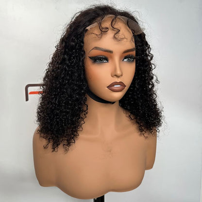 Multi Curl closure wig supplier for repeat orders
