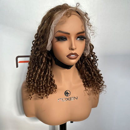 wholesale transparent lace curly wig for salons