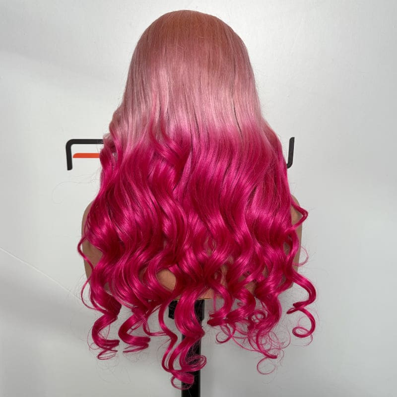 pink money piece wig