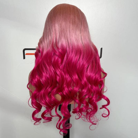 pink money piece wig