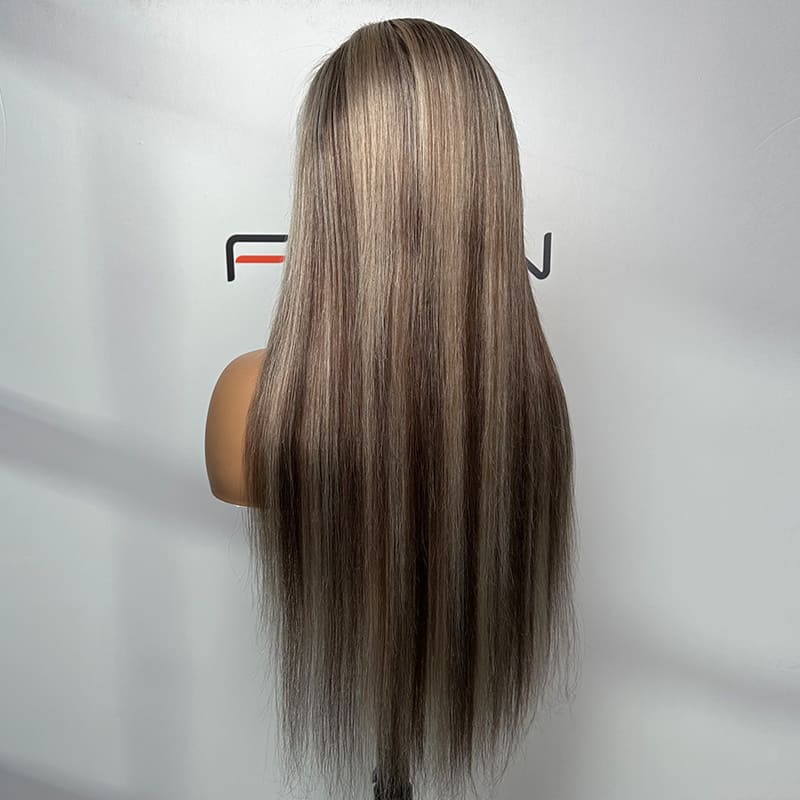 wholesale custom ombre straight wigs 13*4 HD lace frontal custom density bulk