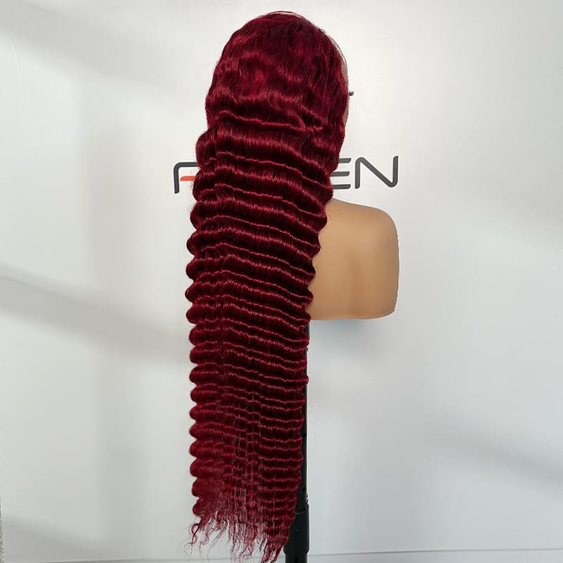 extra long deep wave lace frontal wigs wholesale