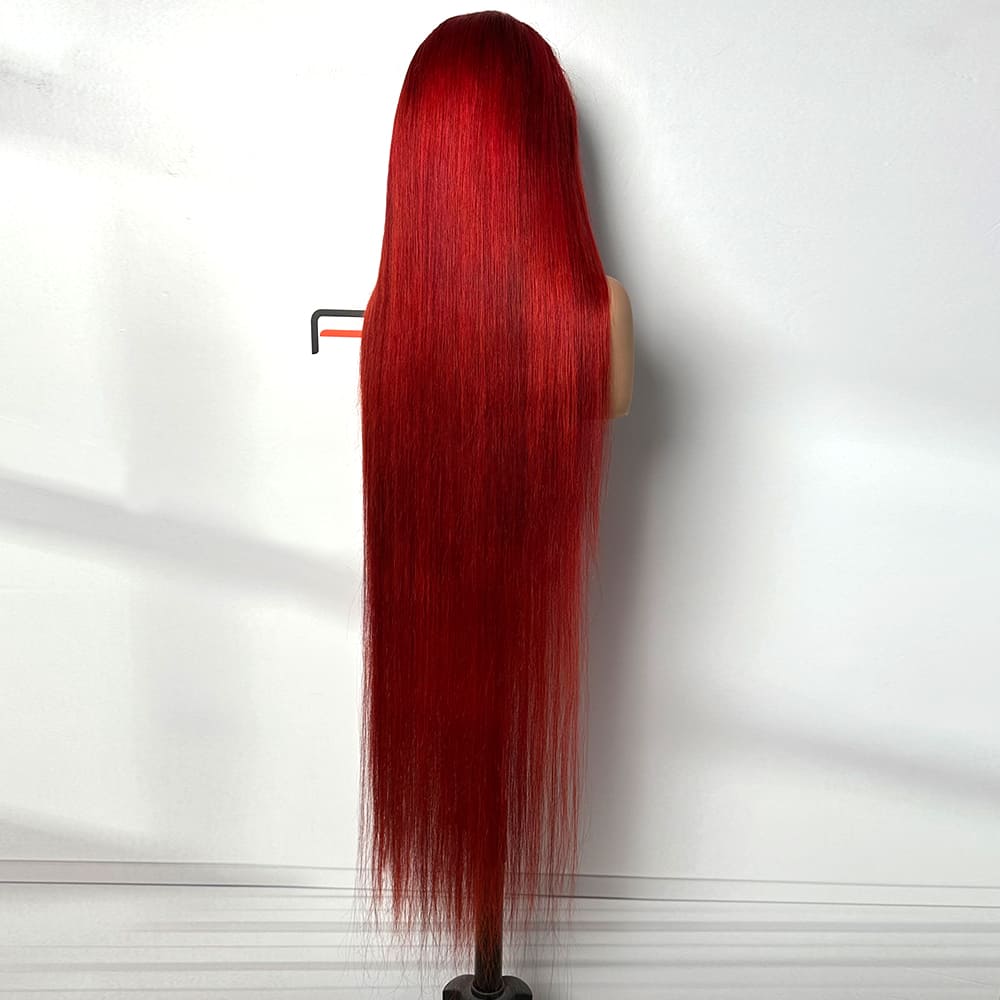 low MOQ reddish brown straight wig supplier