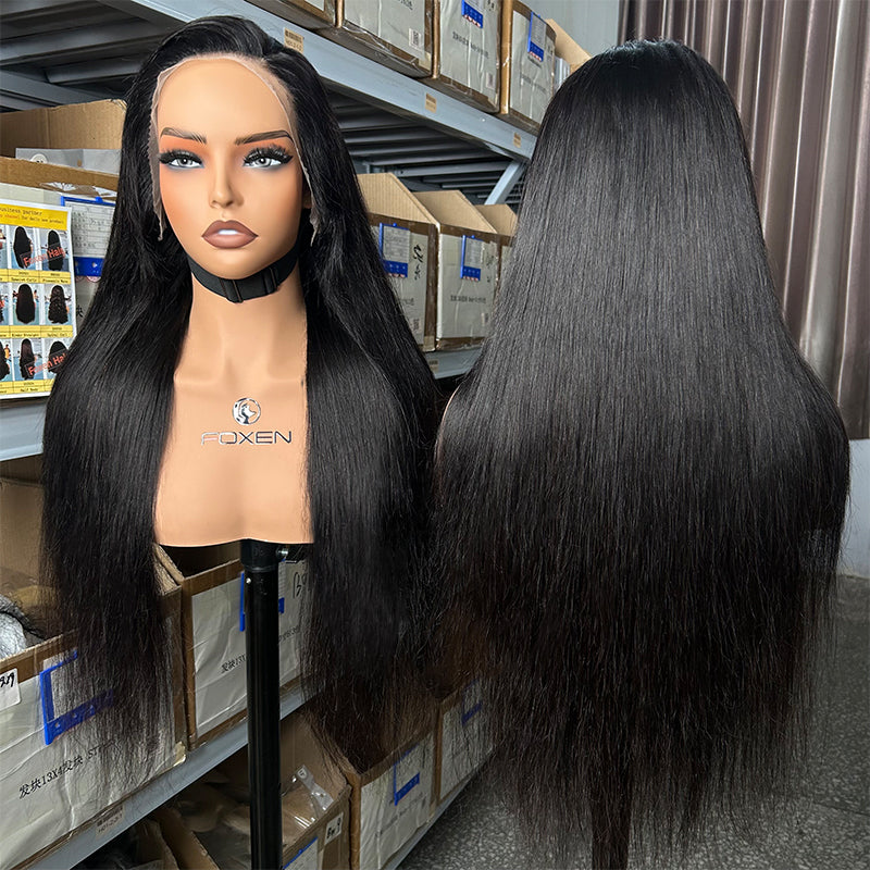 straight human hair weave wigs