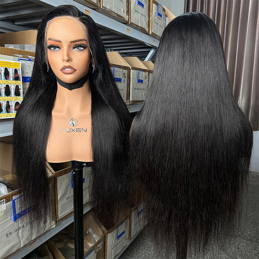 straight human hair weave wigs