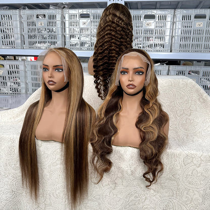 factory stock ombre lace front wig bundle