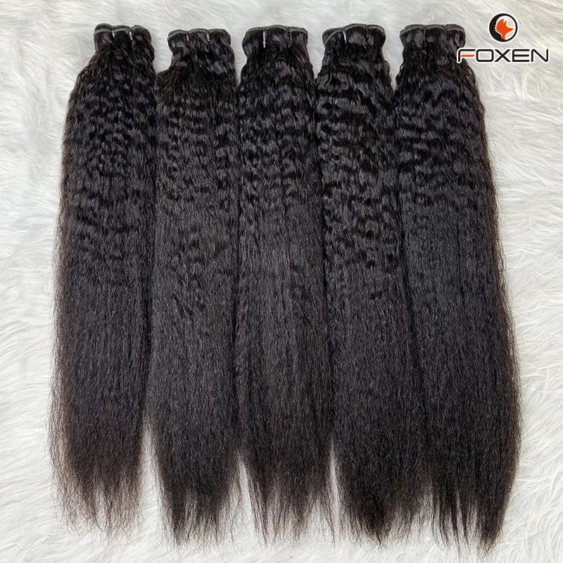 OEM Kinky Straight Hair Bundles Factory Bulk Supplier