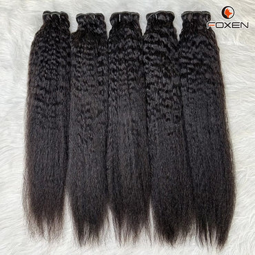 OEM Kinky Straight Hair Bundles Factory Bulk Supplier