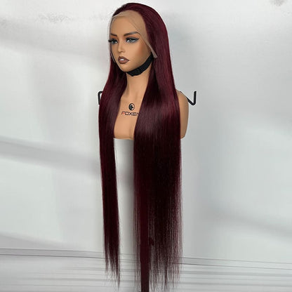 13x5 lace front wigs 99j no shedding no tangle