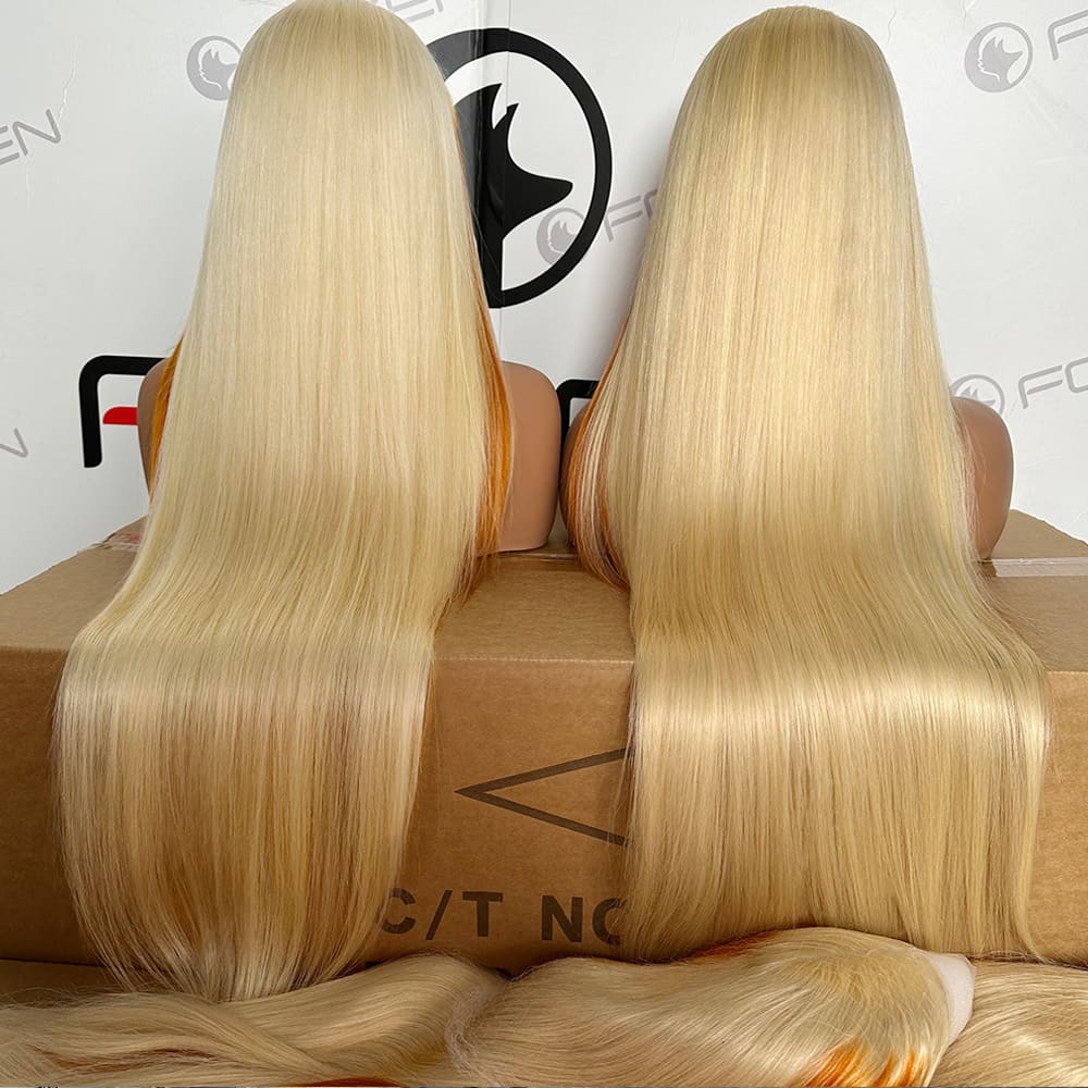 13x4 lace front ombre human hair wigs straight