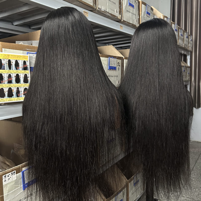 human hair straight wigs
