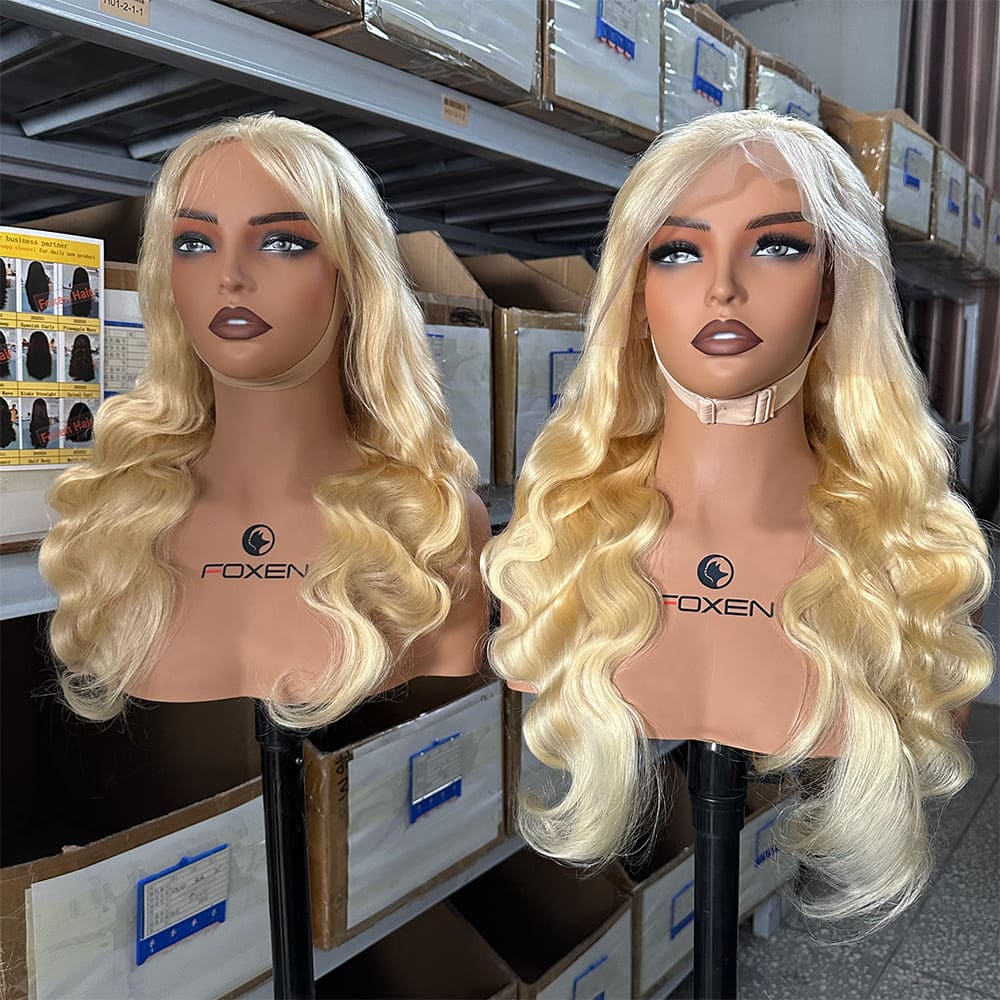 613# blonde body wave wigs for dark skin tones