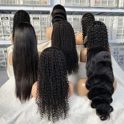 natural black assorted curl wigs wholesale