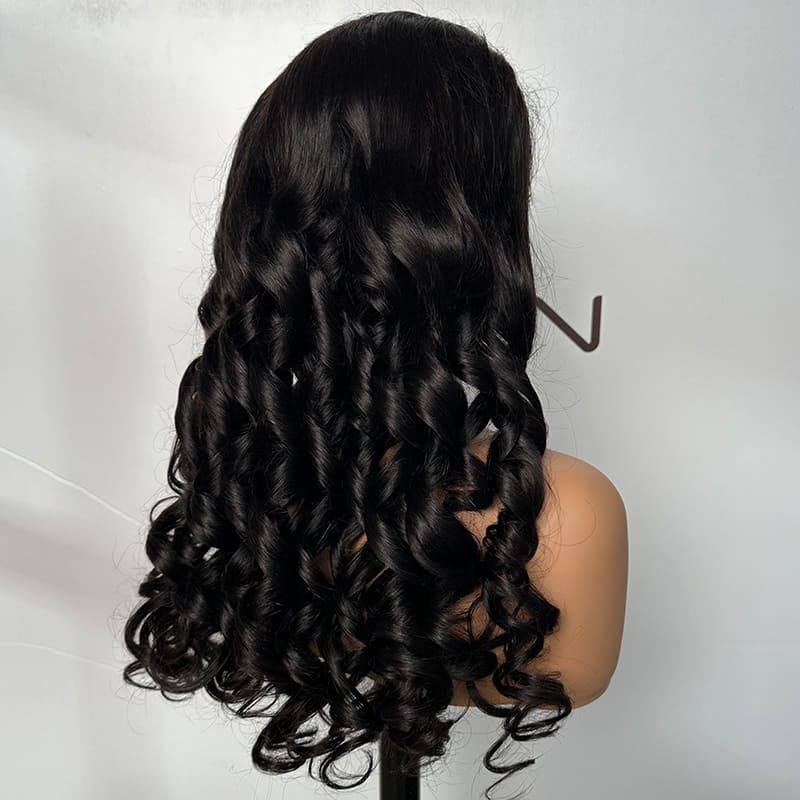custom Spiral Curl lace front wigs in bulk
