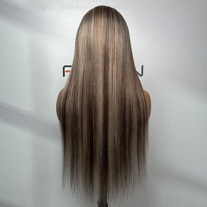 undetectable hairline custom ombre straight 13*4 HD lace frontal wigs wholesale bulk