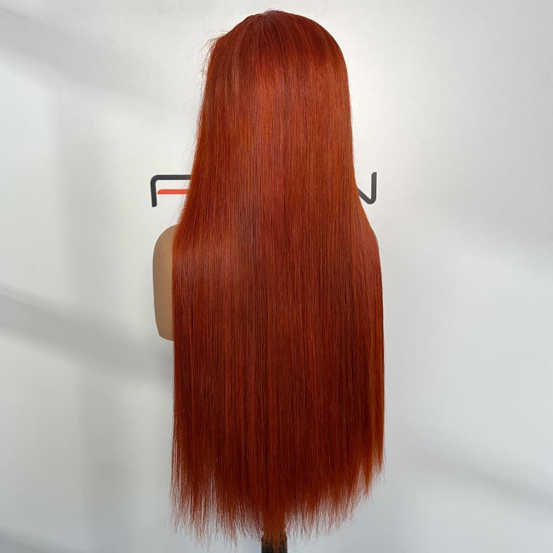 large lace straight wigs with natural scalp effect